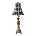 Harlequin Black and White Antiqued Lamp