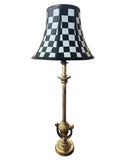 Black and White Checkered Lamp