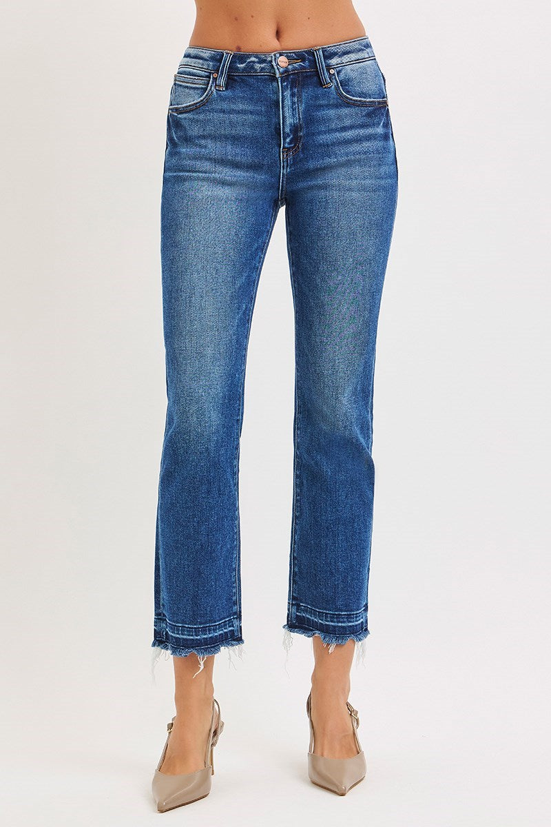 Risen HR Crop Straight Jeans