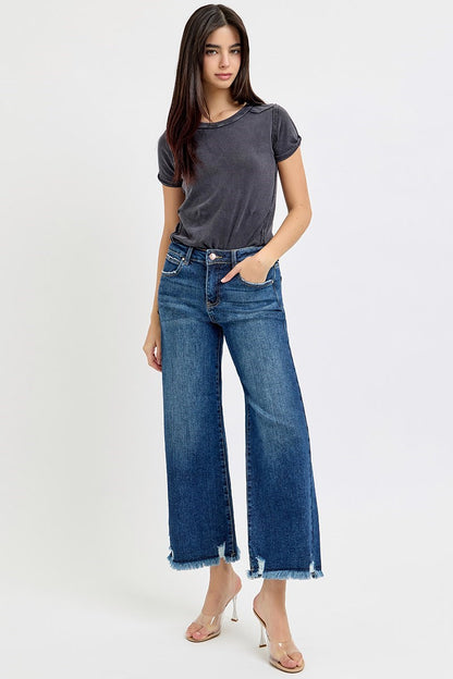 RISEN MR CROP WIDE LEG JEANS