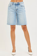 High Rise Bermuda Shorts