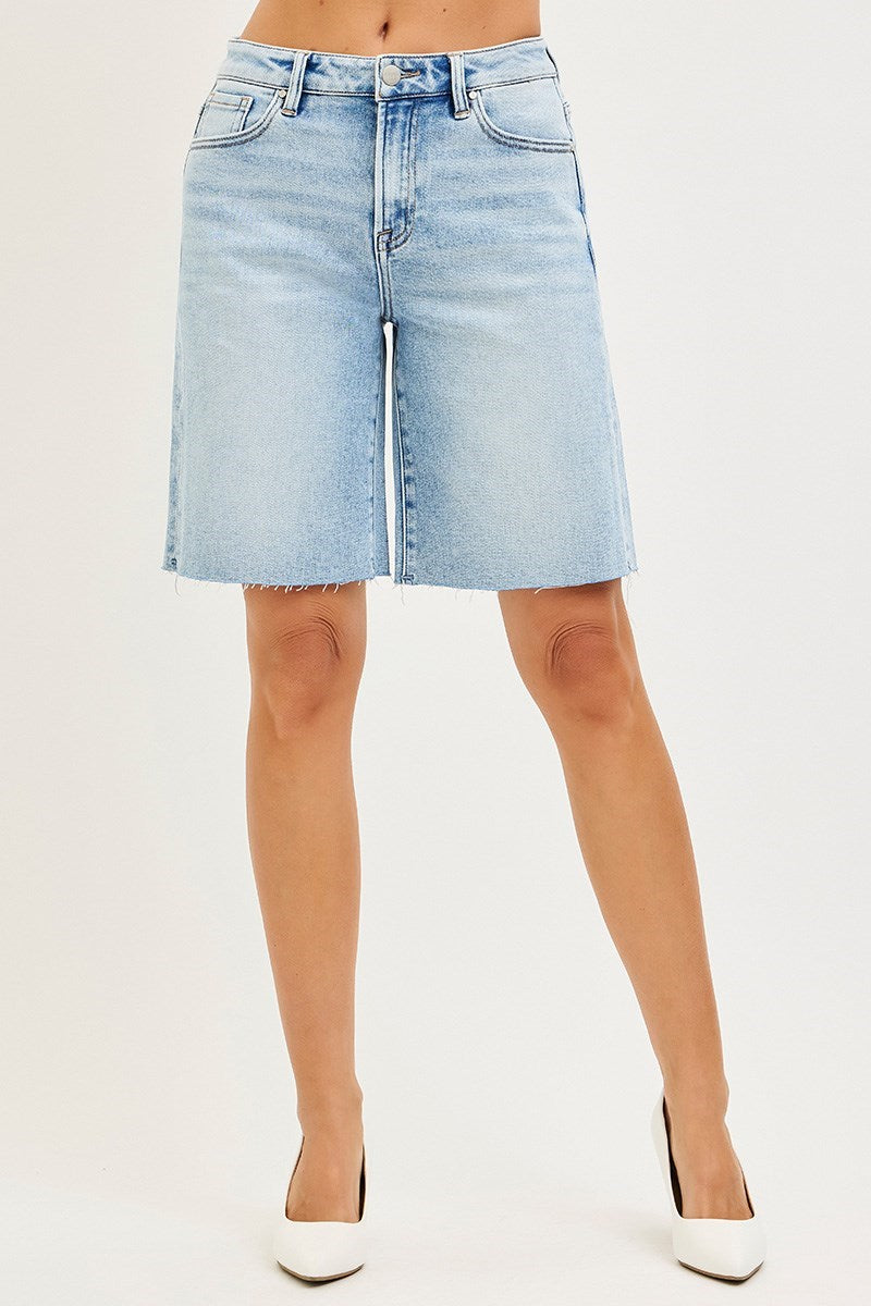 High Rise Bermuda Shorts