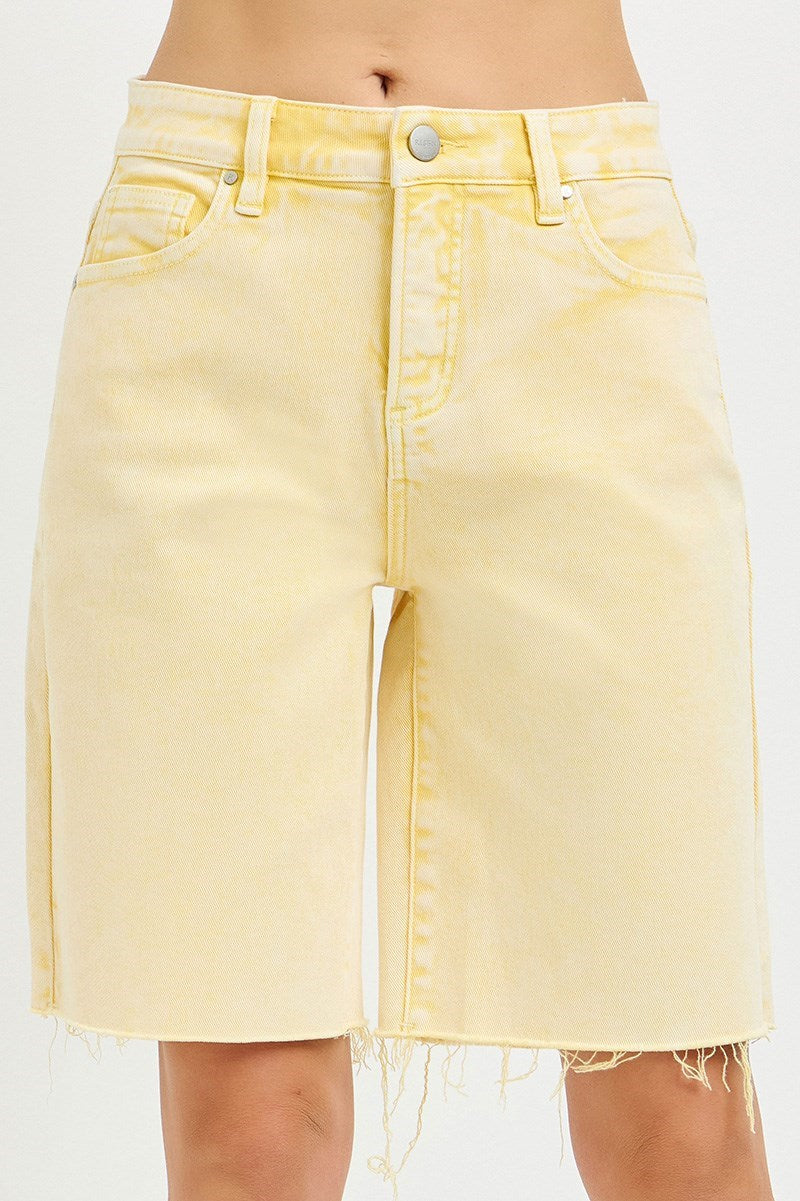 Risen Yellow Slouchy Shorts