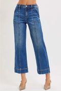Risen HR Crop Front Seam Jean