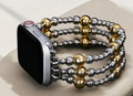 Silver Ember Stretch Apple Watch Strap