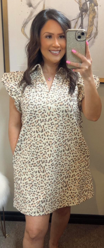 Animal Flutter Dress
