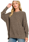 Espresso Drop Shoulder Sweater