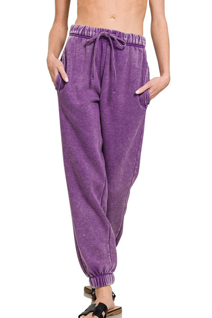Purple Joggers