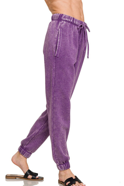 Purple Joggers