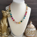 Colorful Glass Crystal Necklace