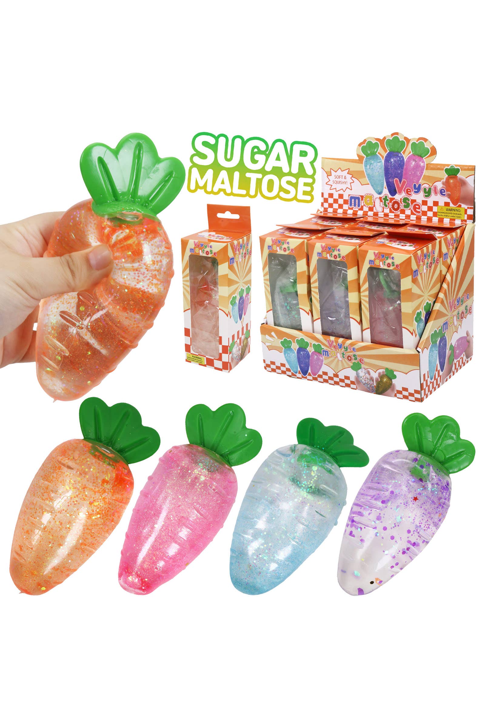 Chubby Carrot Squishy Toy
