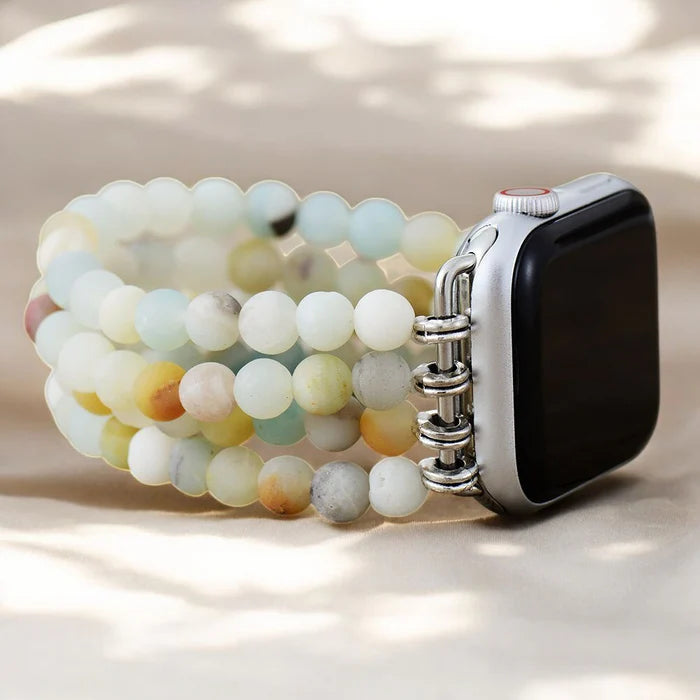 Amazonite Jasper Stretch Apple Watch Strap