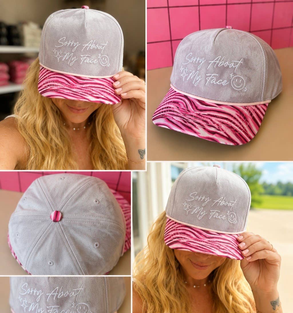 Sorry About My Face Suede Hat