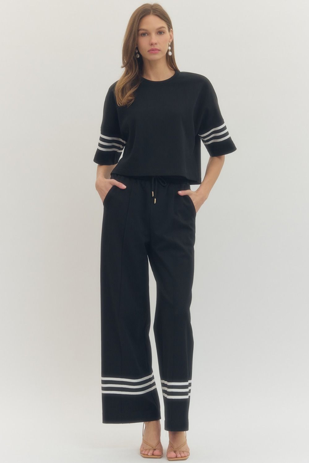 Black Stripped Blouse