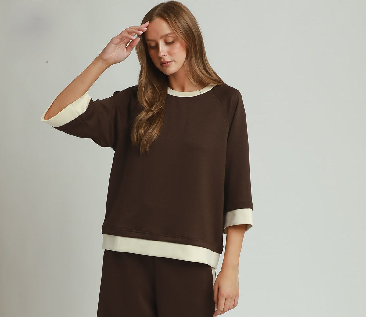 Colorblock Side Stripe Pants and Raglan Top