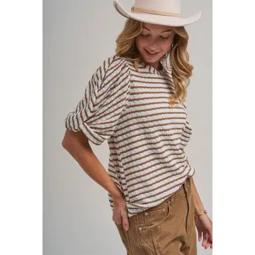 Textured Ribbed Blouse