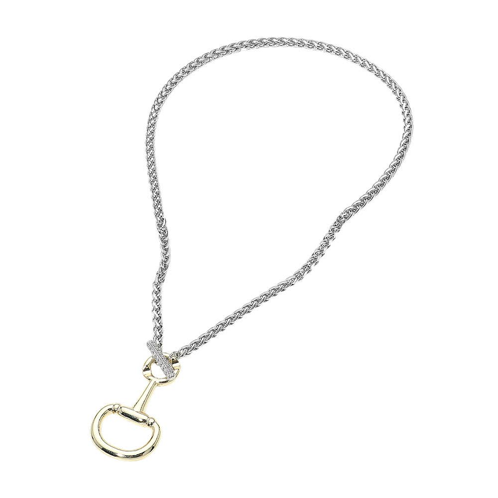 Horseshoe Toggle Necklace