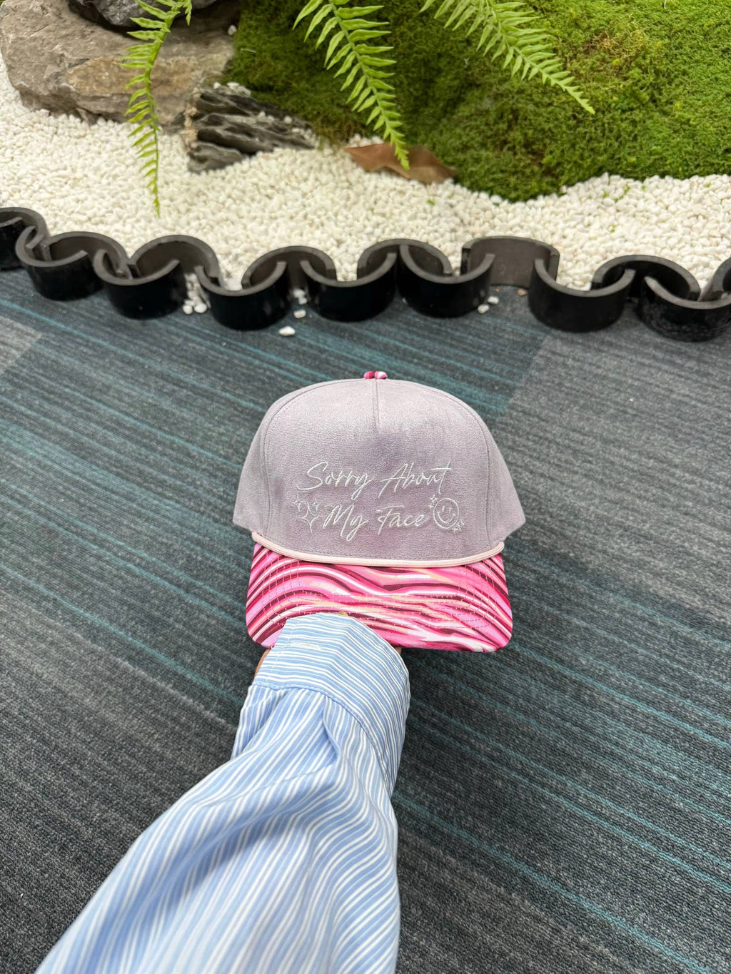 Sorry About My Face Suede Hat
