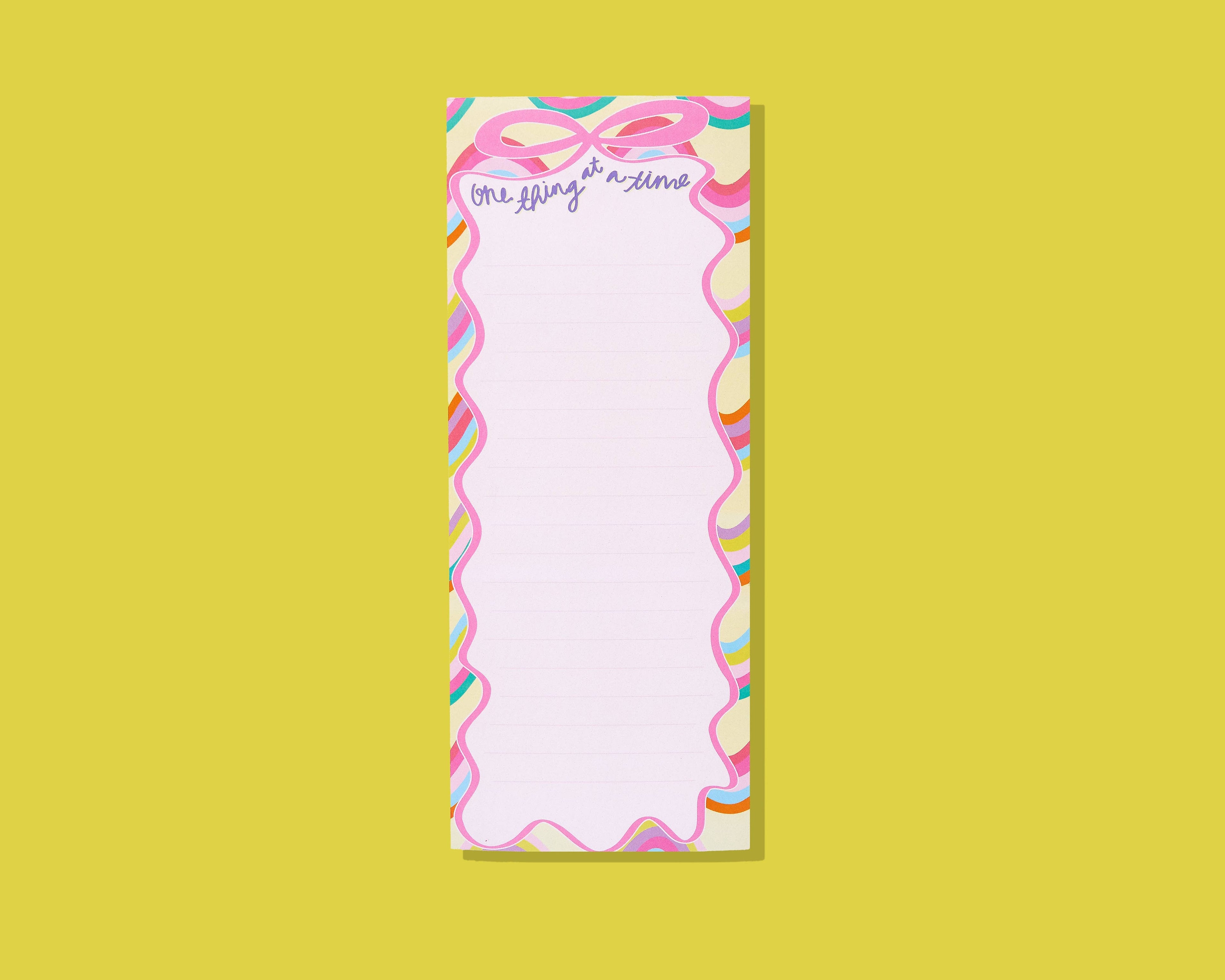 List Pad w/ Magnet - "One Thing at a Time"