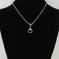 Bejeweled Drop Chain Necklace