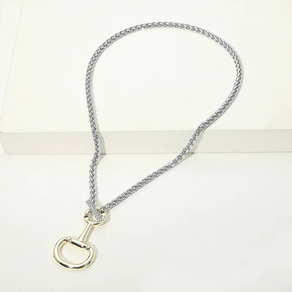 Horseshoe Toggle Necklace