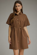 Scallop V-Neck Dress