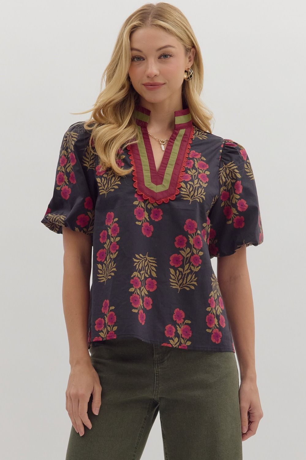 Scarlet Meadow Blouse