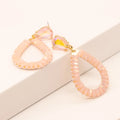 Pink Teardrop Earrings