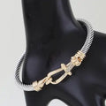 Gold & Silver Twisted Bracelet
