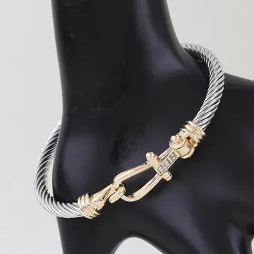 Gold & Silver Twisted Bracelet