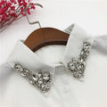 Large Crystals Faux Collar