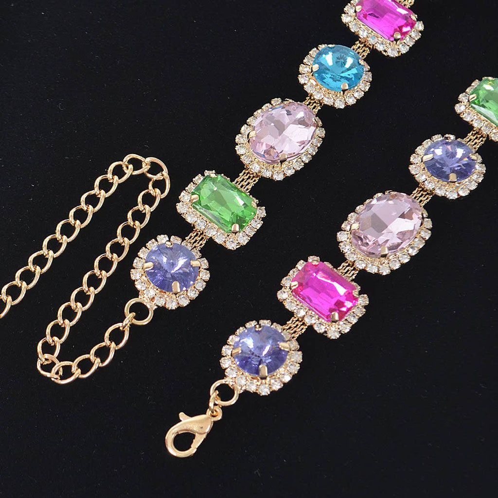 Multi Shape Stone Necklace