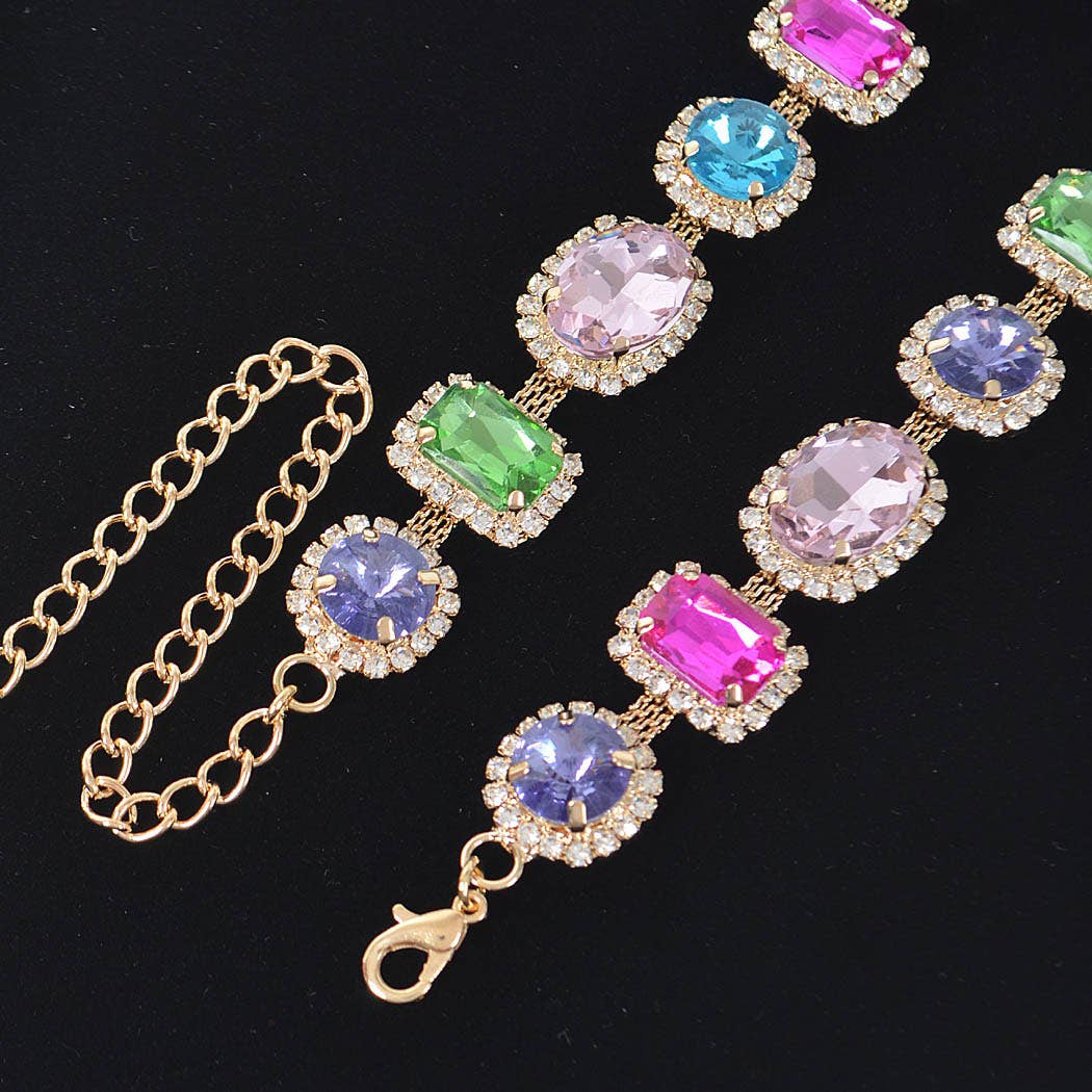 Multi Shape Stone Necklace