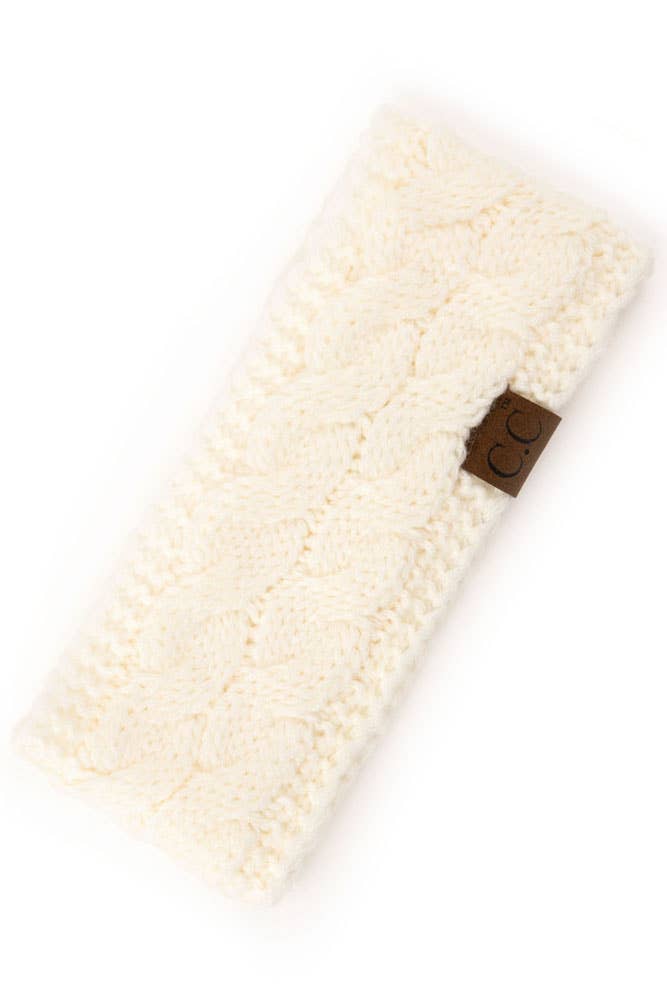 C.C Cable Knit Solid Headband
