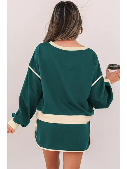 Hunter Green Top W/ Skort