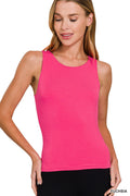 Fuchsia Round Neck Top