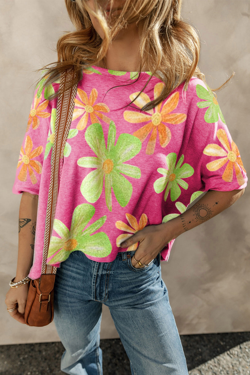 Rose Big Flower T-shirt