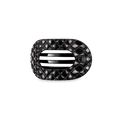Teleties Quilted Small Flat Round Hair Clip