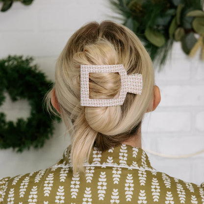 Pine & Pearl Medium Flat Square Hair Clip
