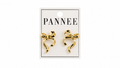Gold Elegant Ribbon Earrings