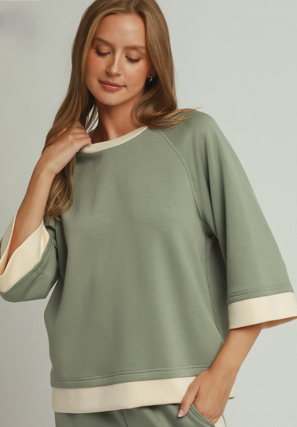 Colorblock Side Stripe Pants and Raglan Top