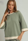 Colorblock Side Stripe Pants and Raglan Top