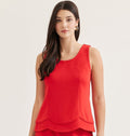 Red Scallop Detailed Top