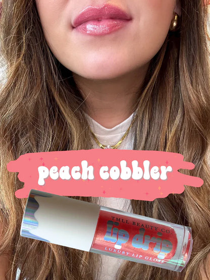 Luxury Lip Drip Gloss - Peach Cobbler