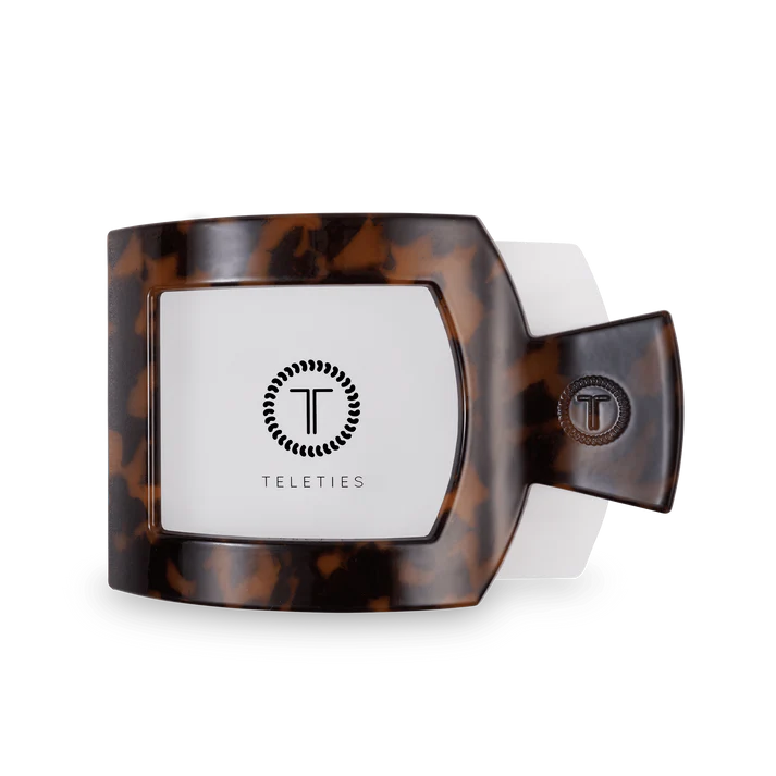 Tortoise Large Flat Square Hair Clip