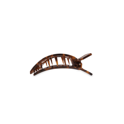 Tortoise Small Flat Square Hair Clip